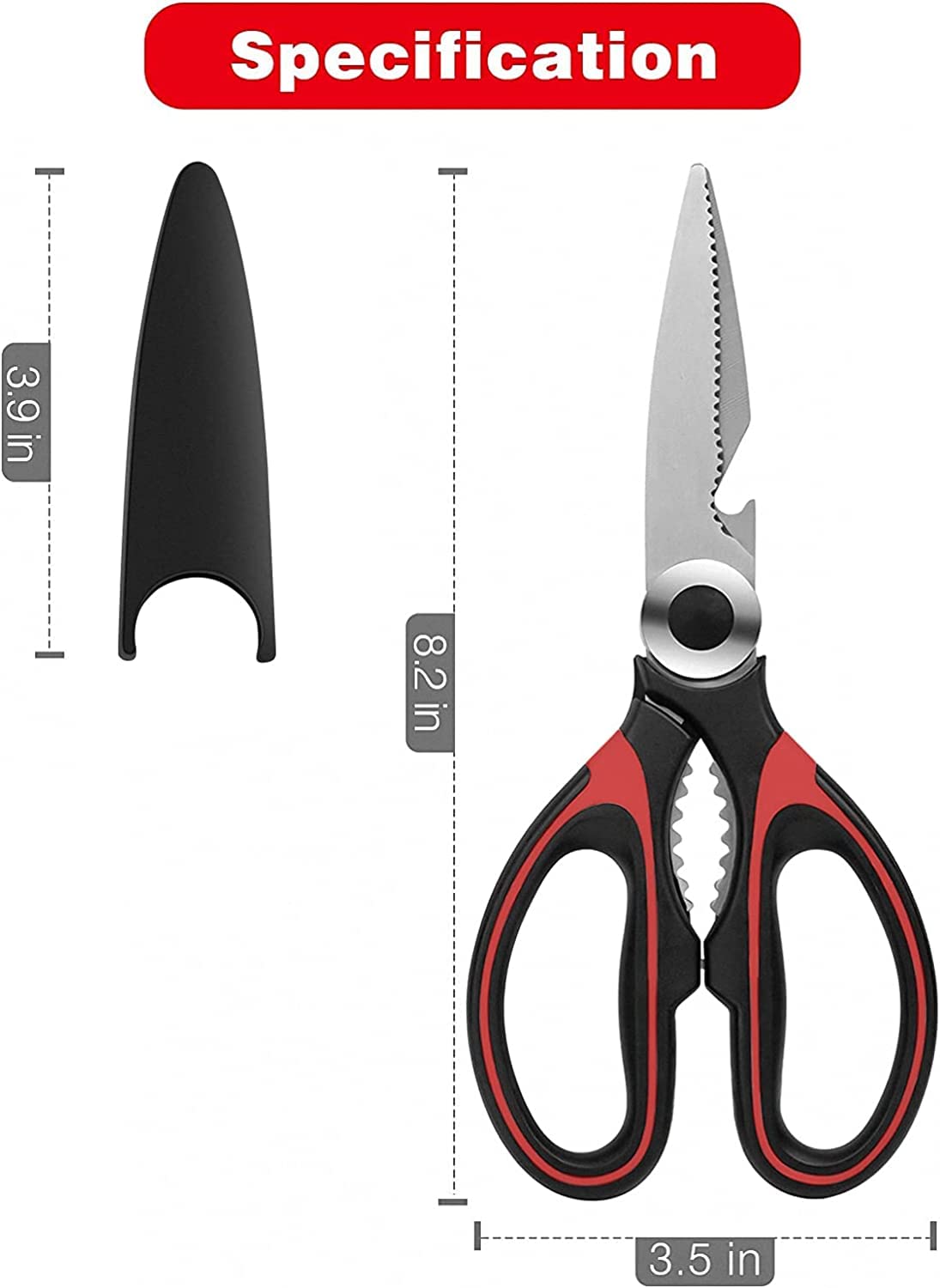 Multi-Function Food Scissors For Easy Cutting