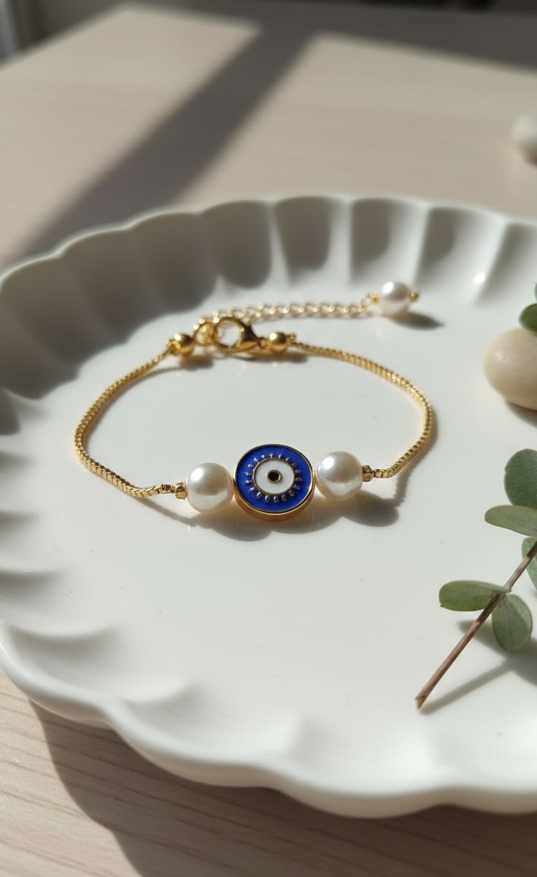 Guardian Pearl Evil Eye Bracelet [Limited Stock]