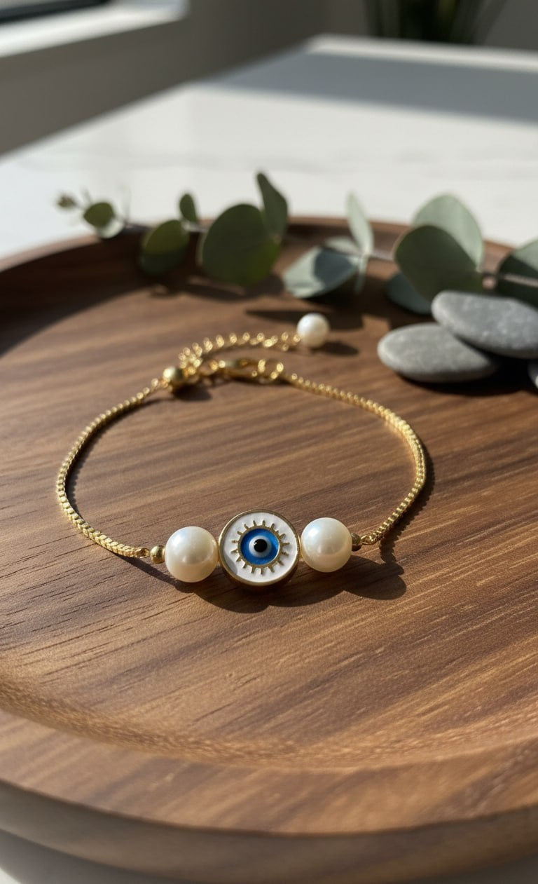 Guardian Pearl Evil Eye Bracelet [Limited Stock]