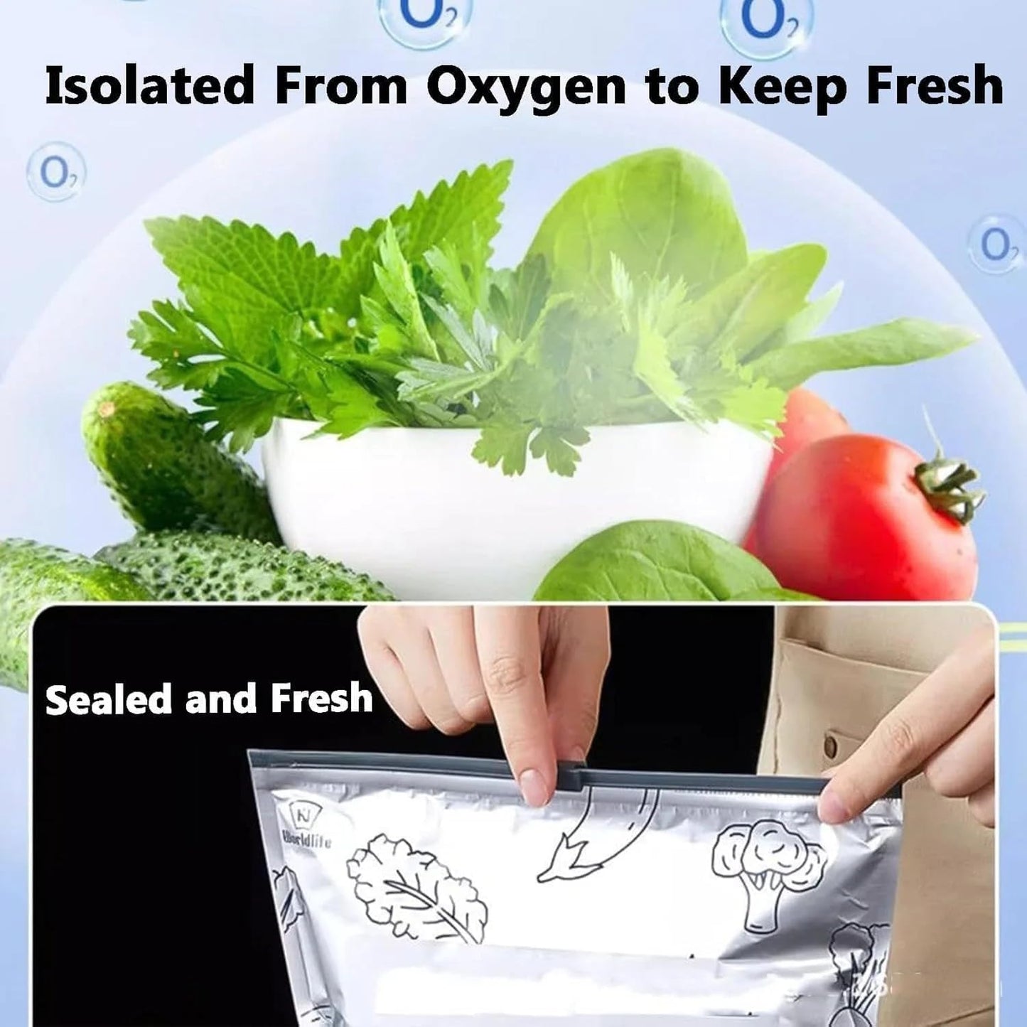 Reusable Aluminum Foil Begs - Safe Food Storage