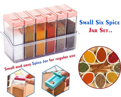 Kitchen Organizer Box with 6 Seasoning Containers (G)