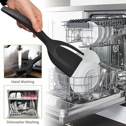 Non Stick Silicone 2 In 1 Grip and Flip Kitchen Spatula (G)
