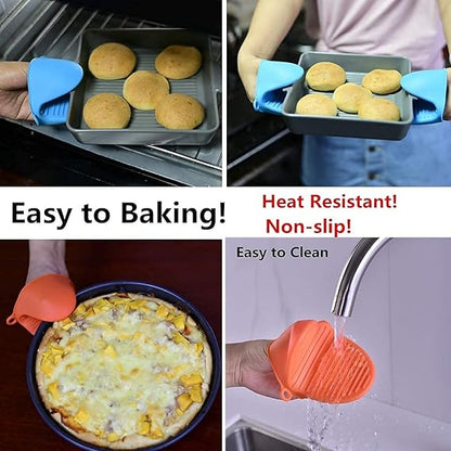 Premium Silicone Mini Oven Mitts - Heat Resistant
