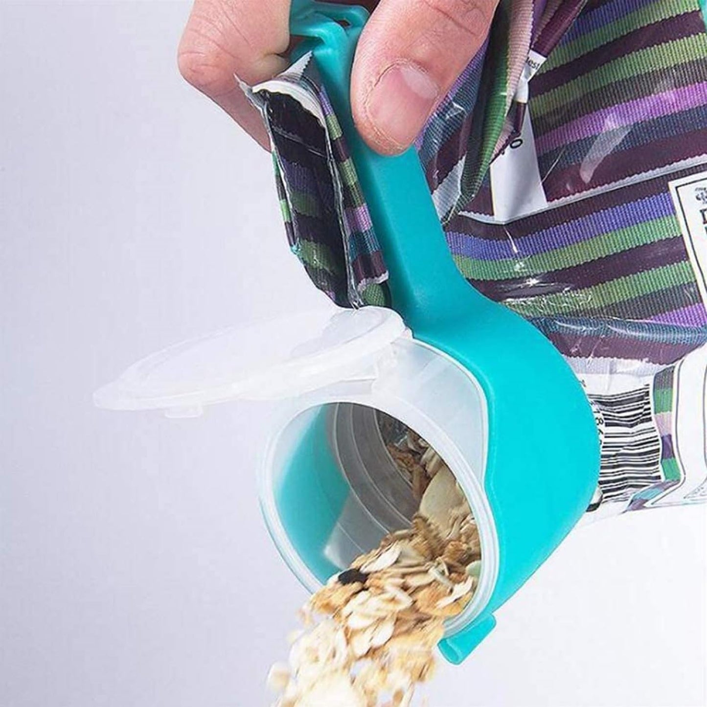 2-in-1 Food Bag Pouring & Sealing Clip
