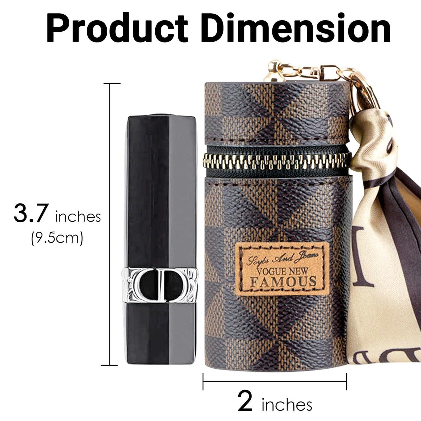 Keychain Portable Mini Lipstick Organizer Case