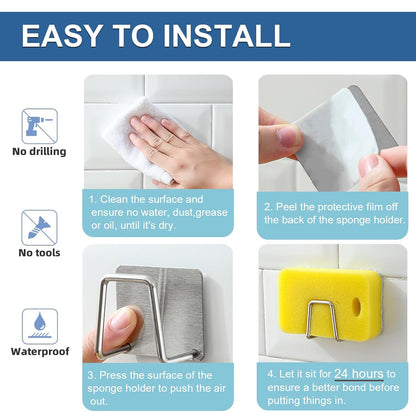 Rustproof Stainless Steel Sink Sponge Holder