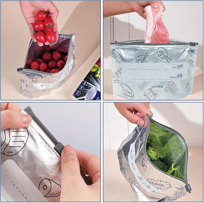 Reusable Aluminum Foil Begs - Safe Food Storage