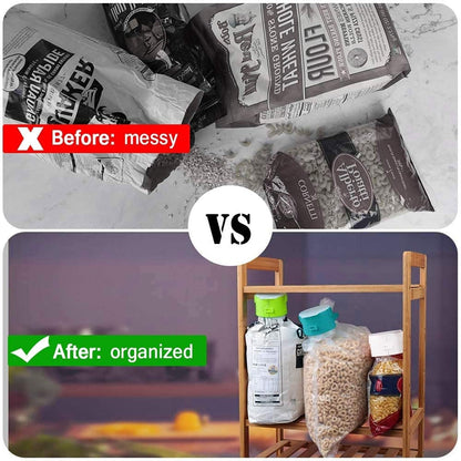 2-in-1 Food Bag Pouring & Sealing Clip