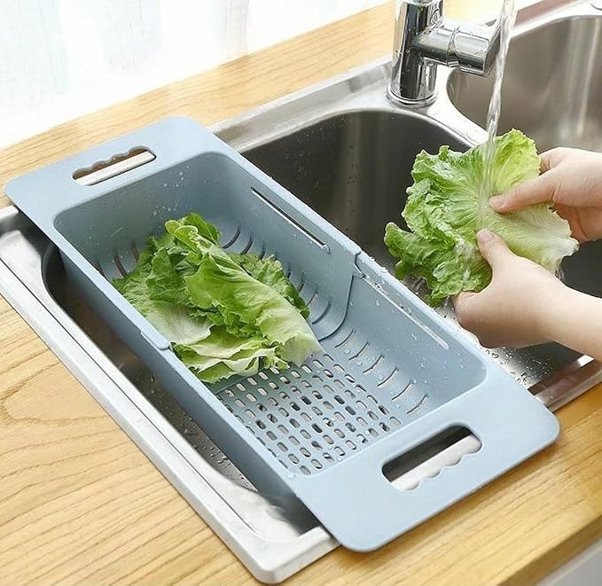 Adjustable Over The Sink Drain Basket - Premium Quality