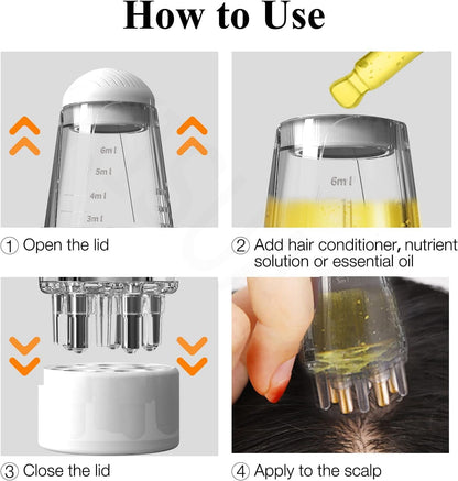 Hair Oil Applicator Comb for Easy Scalp Care