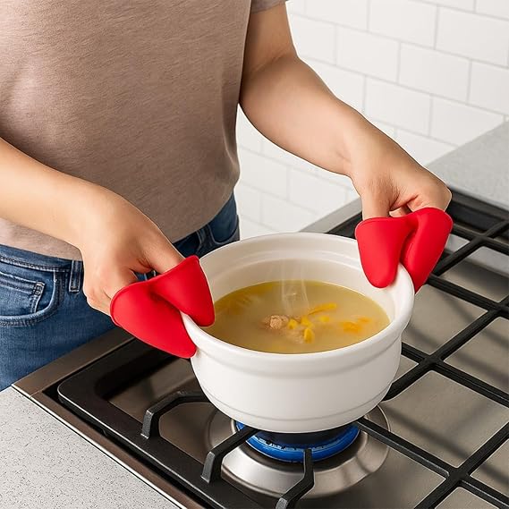 Premium Silicone Mini Oven Mitts - Heat Resistant
