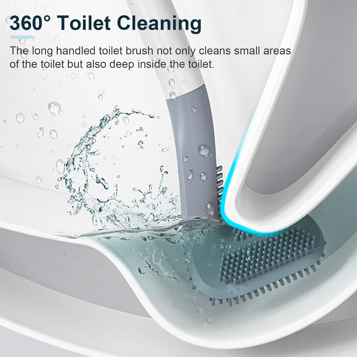 Multipurpose Silicone Toilet Brush - Golf Shape Design
