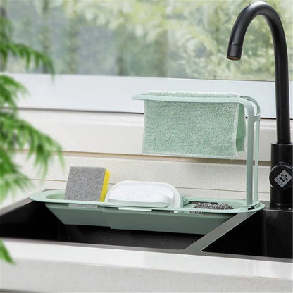 Adjustable Telescopic Sink Storage for Kitchen Accessories (G)