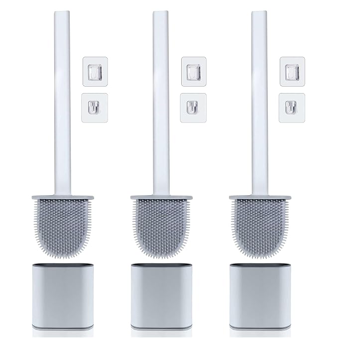 Silicone Toilet Brush for Hygienic Bathroom Cleaning