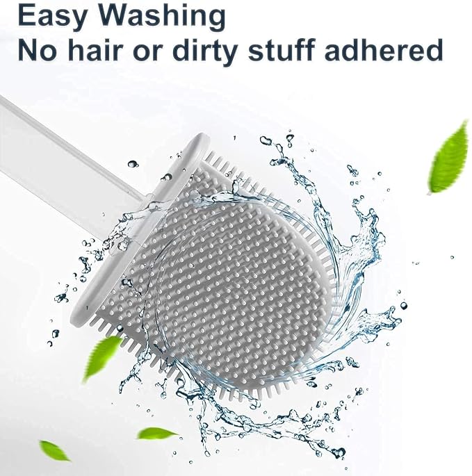 Silicone Toilet Brush for Hygienic Bathroom Cleaning