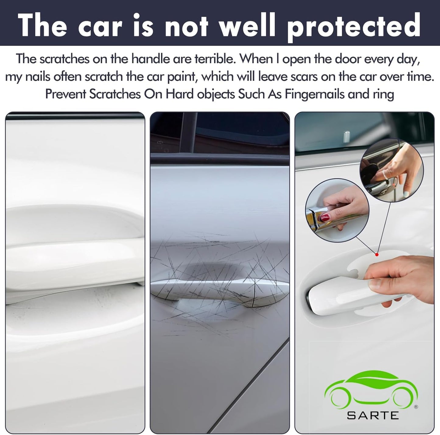 Car Door Handle Protector - Transparent Guard