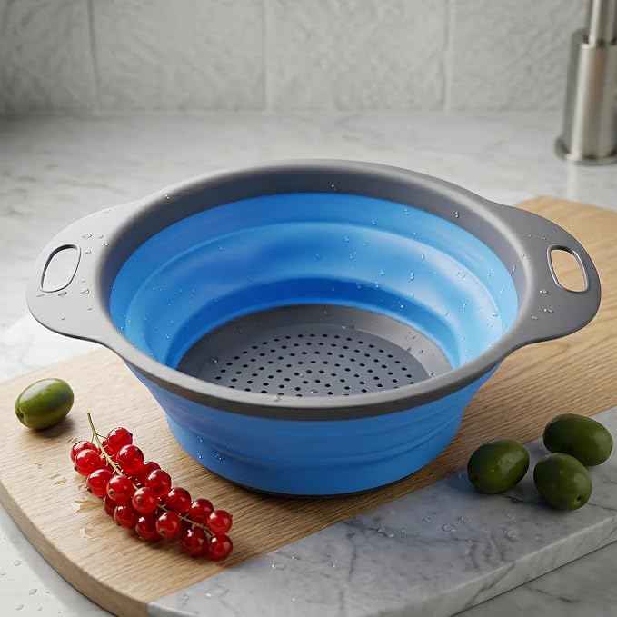 Silicone Kitchen Strainer Basket Easy Washing Solution
