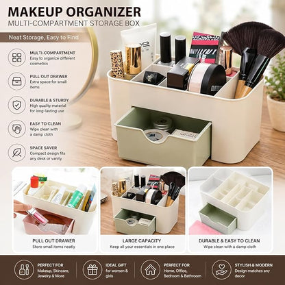 Makeup Organizer Multi-Compartment Storage Box