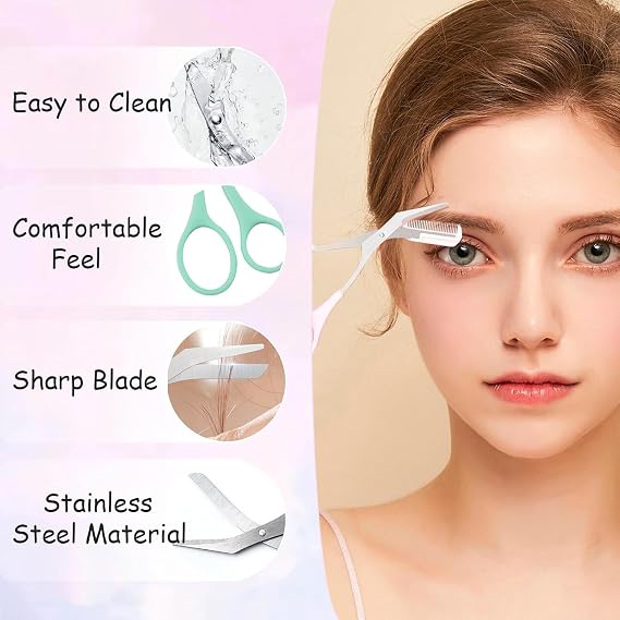 Multi-Purpose Eyebrow Trimming & Grooming Scissors (G)