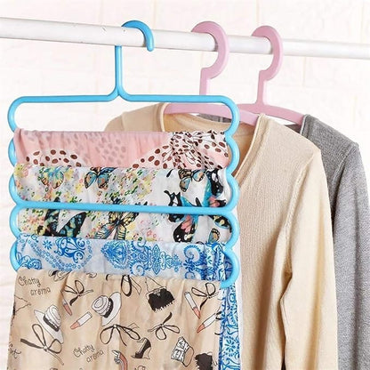Multi-Purpose Hanger – 5-Layer Closet Organizer