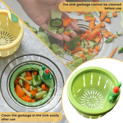 Cactus Sink Strainer Basket with Press Automatic Dumping