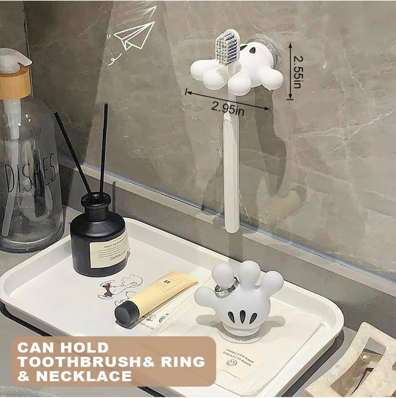 Mickey Mouse Cartoon Wall Mounted Toothbrush Holder