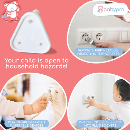 Baby Safety Socket Covers  Electrical Outlet Protection