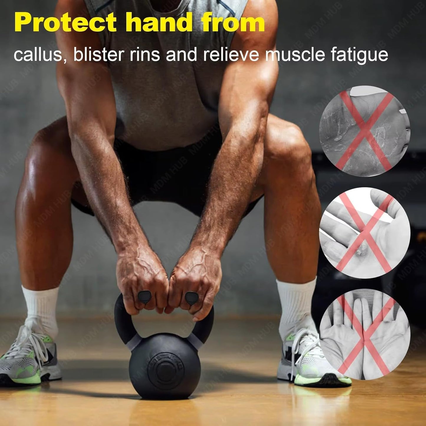 Anti-Slip Silicone Gym Grips