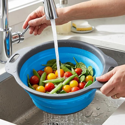 Silicone Kitchen Strainer Basket Easy Washing Solution