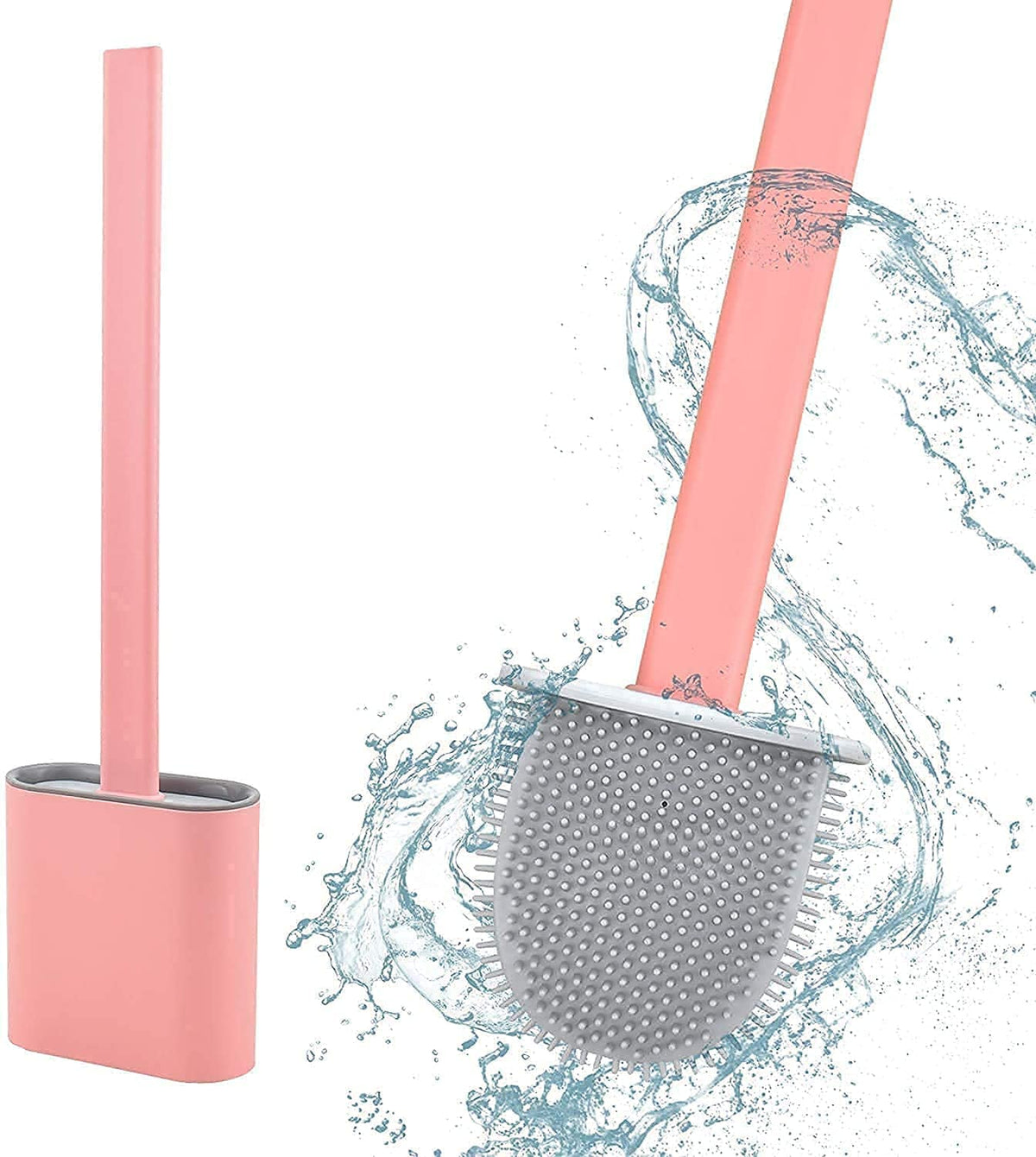 Silicone Toilet Brush for Hygienic Bathroom Cleaning