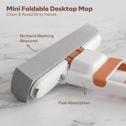 Self-Squeeze Foldable Mini Sponge Mop For Quick Cleaning (G)