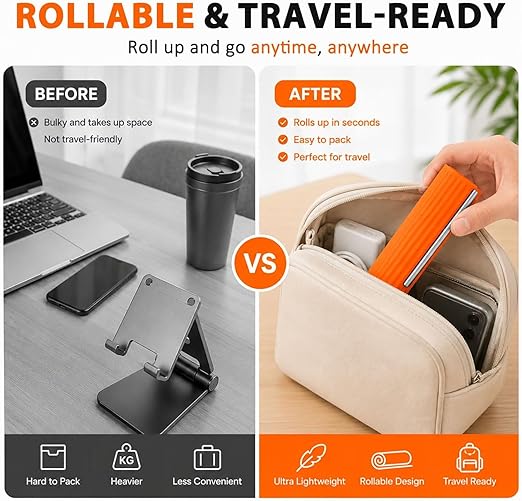 Flexible Silicone Phone Stand - Multi Angle Adjustable
