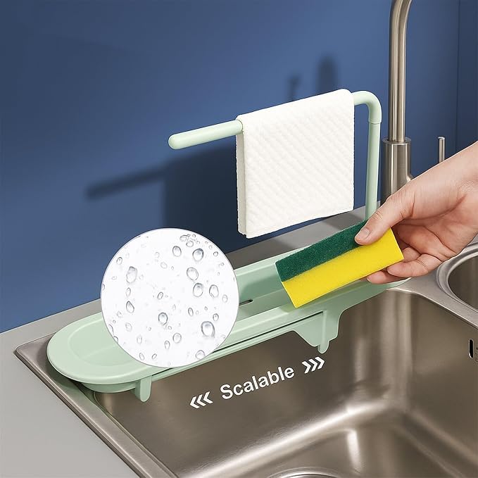 Adjustable Telescopic Sink Storage for Kitchen Accessories (G)