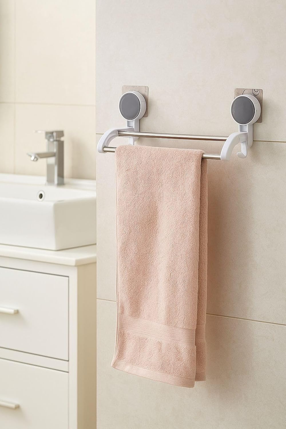 Self Adhesive Towel Holder Bar for Bathroom & Kitchen (G)