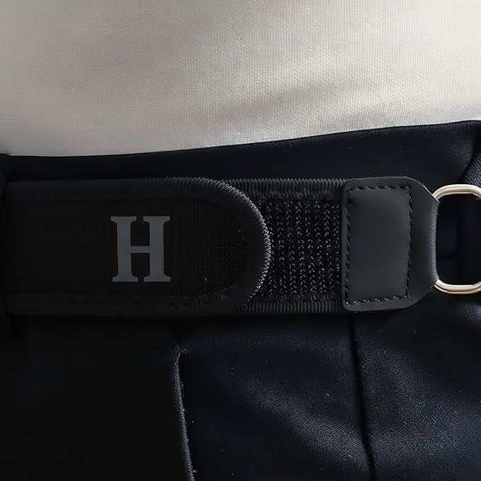 Buckleless Elastic Waist Belt with Metal Hook Adjustable Stretch