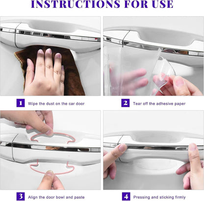 Car Door Handle Protector - Transparent Guard