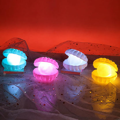 Pearl Shell Night Lamp – Enchanting Ocean Decor Light