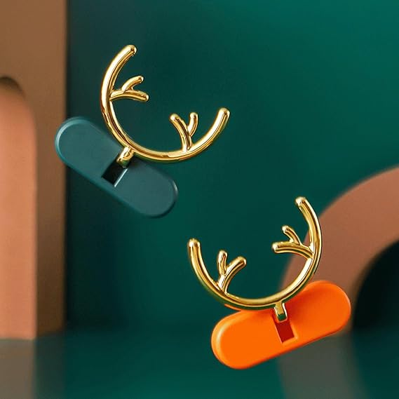 Premium Wall Mounted Plug Holder - Deer Antler Design