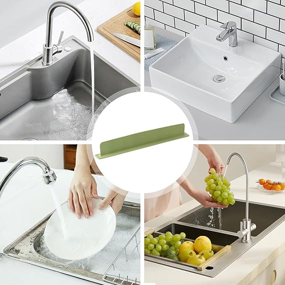 Silicone Sink Splash Guard with Strong Suction Base