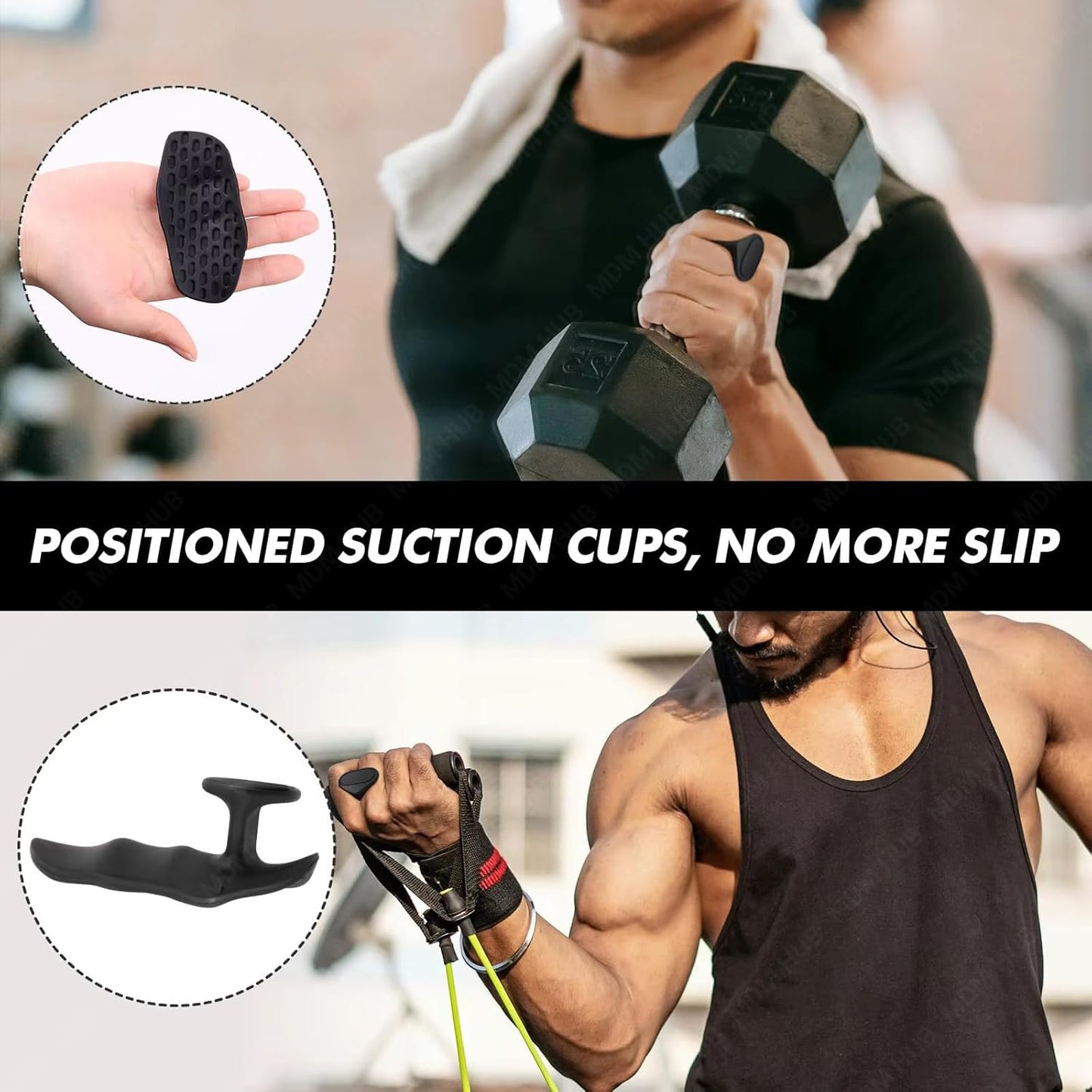 Anti-Slip Silicone Gym Grips
