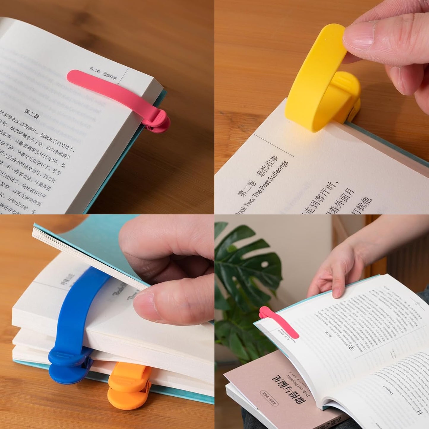 Smart Clip-On Silicone Bookmark | Premium Quality (G)
