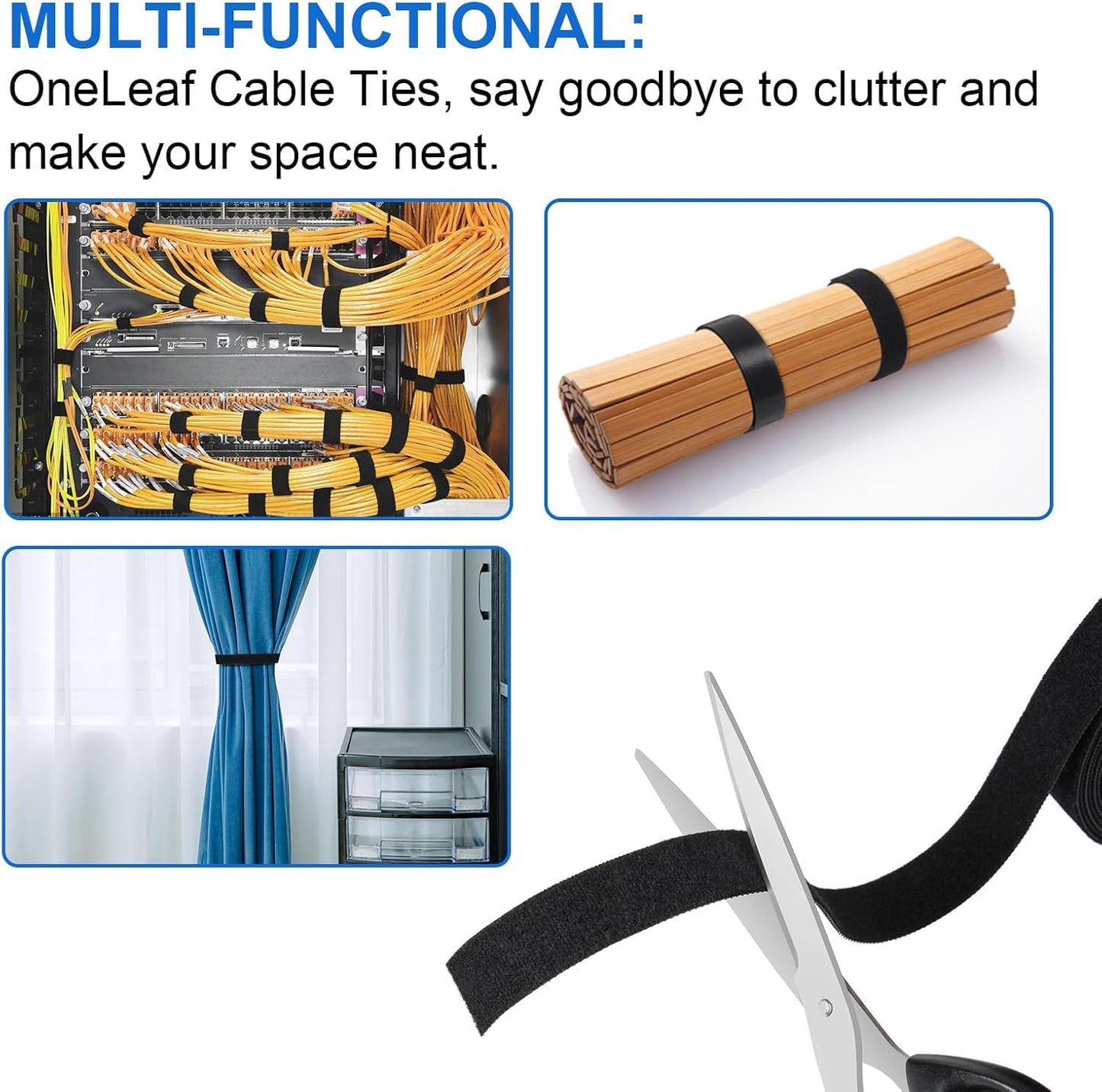 Reusable Velcro Cable Tie Roll