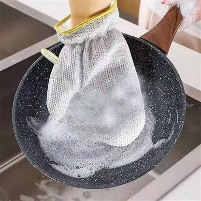 Kitchen Dish Cleaning Scrubber Gloves - Heavy Duty