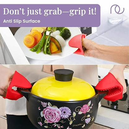 Premium Silicone Mini Oven Mitts - Heat Resistant