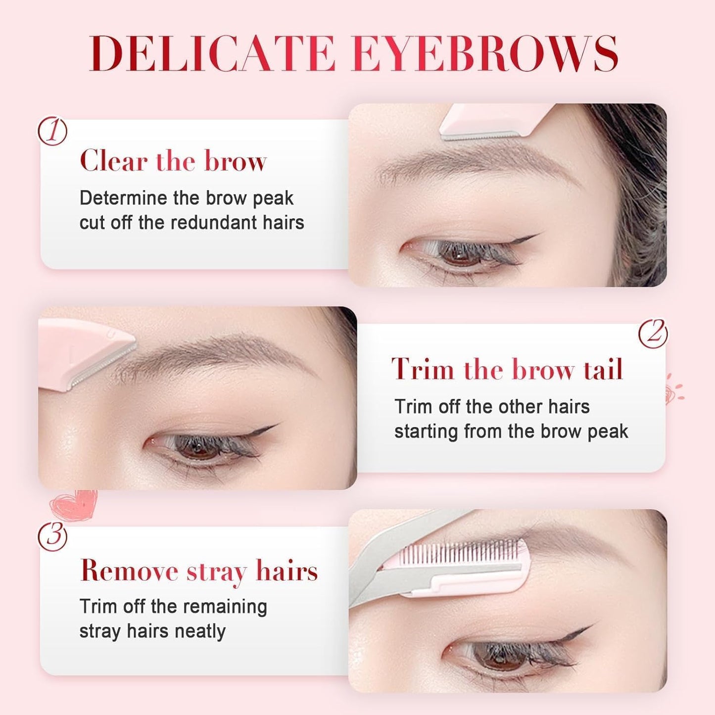 Multi-Purpose Eyebrow Trimming & Grooming Scissors (G)