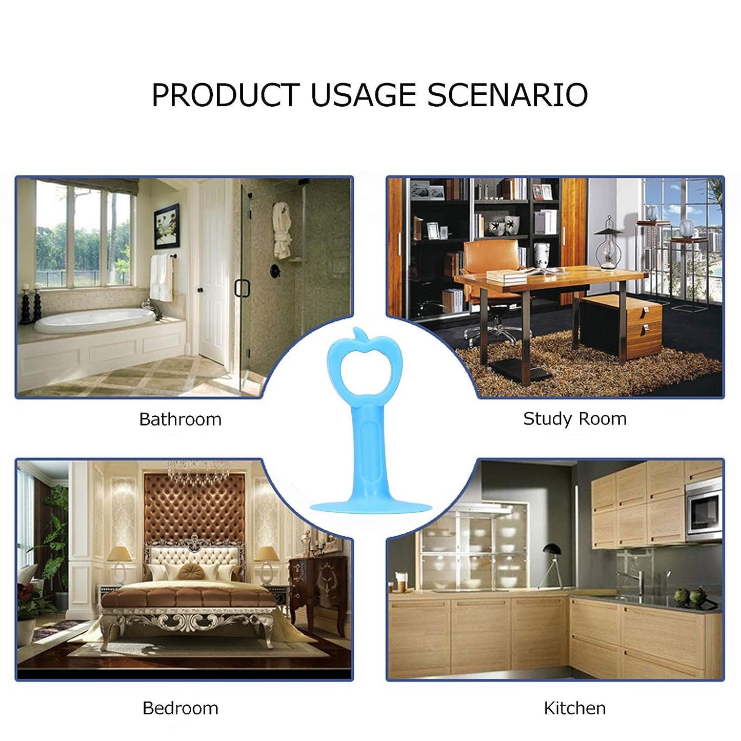 Silicone Door Stopper & Wall Protector (Safe)