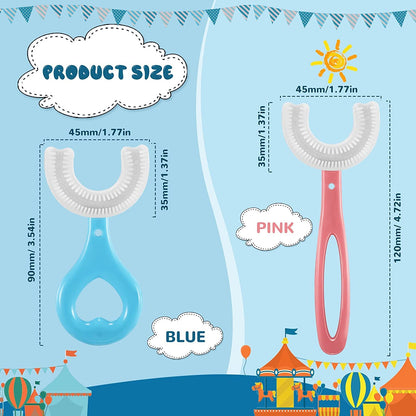 U-Shaped Kids Toothbrush - Daily Dental Care