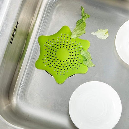 Silicone Star Sink Drain Protector - Kitchen & Bathroom (G)