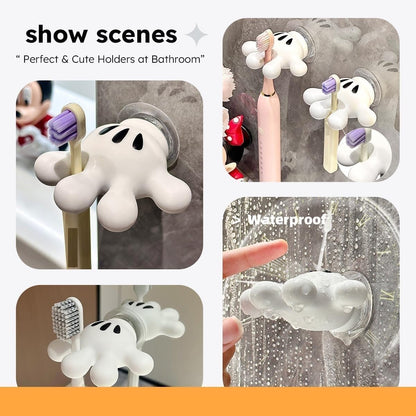 Mickey Mouse Cartoon Wall Mounted Toothbrush Holder