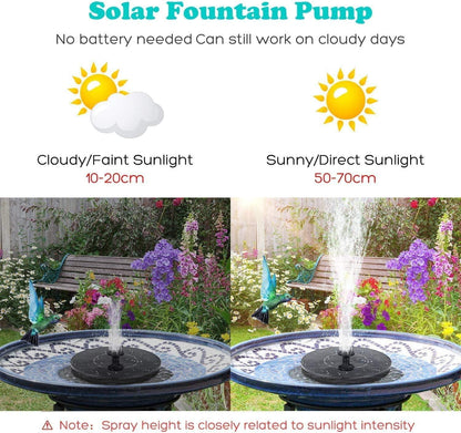 Solar Fountain Power Floating Water Pump